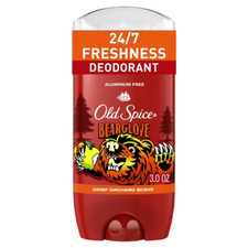Old Spice Aluminum Free Men's Deodorant, Invisible Solid Stick Bearglove, 3.0 oz