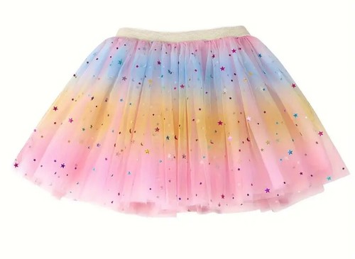 Rainbow glitter tutu skirt in 5-6 Youth - Picture 1 of 6