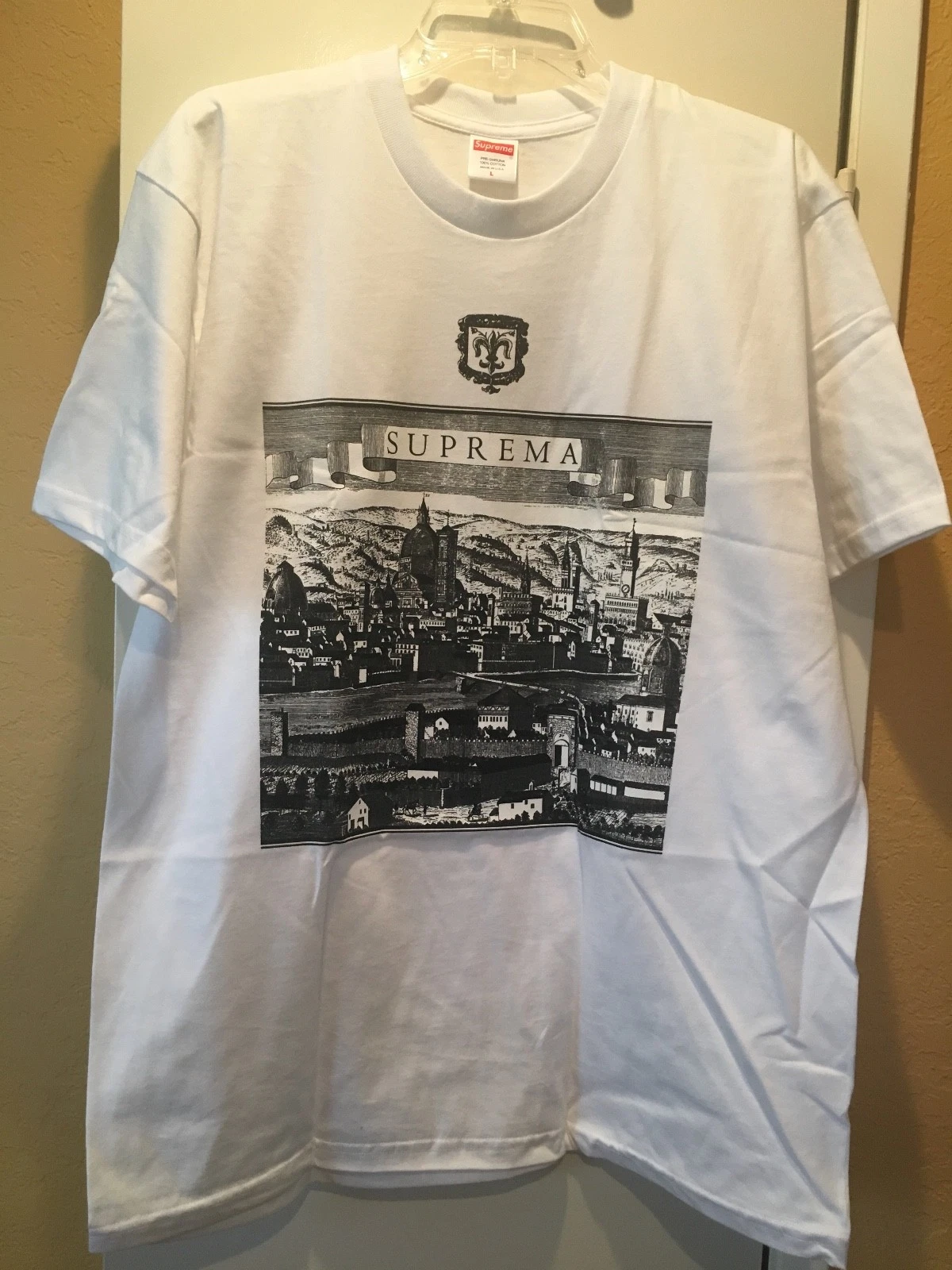 T shirt Supreme Fiorenza blanc taille Large