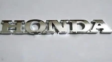 NEW Honda Chrome Script Emblems Rear Trunk Badge Letters 3D Strong Self Adhesive
