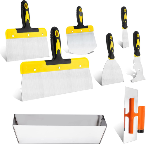 Set Di Spatole in Acciaio Inossidabile per Stucco, Frattazzo per Stucco,Spatola - Foto 11 di 12