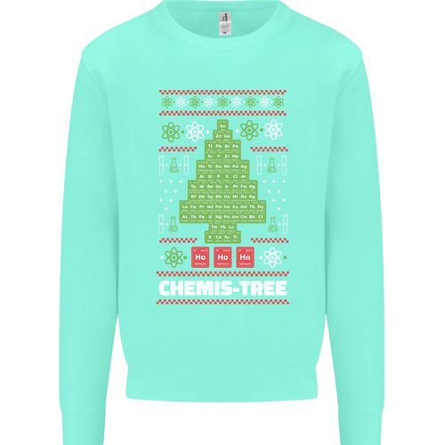 Christmas Chemistry Tree Funny Xmas Science Kids Sweatshirt Jumper - Picture 12 of 82