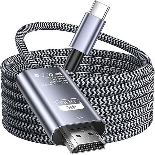 VERSCHIEDENE 1,5-20M HDMI/USB C/DP/VR C/Garmin 4k 8k Nylon Braid Kabel - Bild 36 von 54