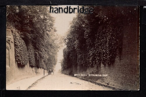 Stourbridge - Red Hill - postal fotográfica real