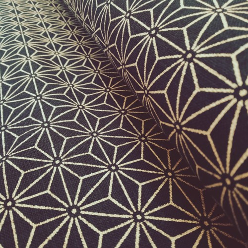 Indigo Stampa Digitale Giapponesi Importato Tradizionale Lino Imbottitura Cotone - Bild 1 von 8