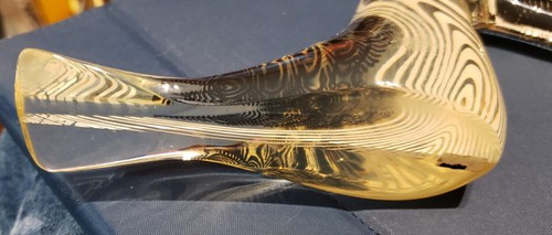Vintage Abraham Palatnik Lucite Tucan Bird Sculpture Black and White - Picture 7 of 7