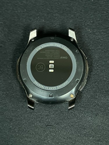 Samsung Gear S3 Frontier Black Stainless Steel Bluetooth Round Case - Picture 7 of 12