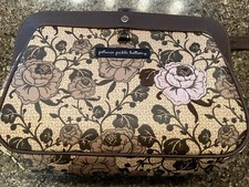 Vintage Petunia Pickle Bottom Purse, Satchel Diaper Bag Brown Barely Used 