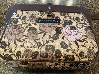 Vintage Petunia Pickle Bottom Purse, Satchel Diaper Bag Brown Barely Used!