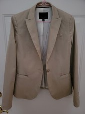 Banana Republic 1 Button Khaki Jacket Blazer Pockets Lined Size 2