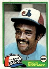 1981 Topps #559 Willie Montanez Montreal Expos Baseball