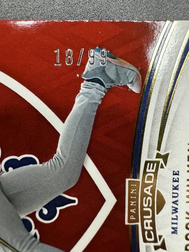 2024 Brock Wilken Panini Crusade Squires Red #18/99 - Picture 3 of 3