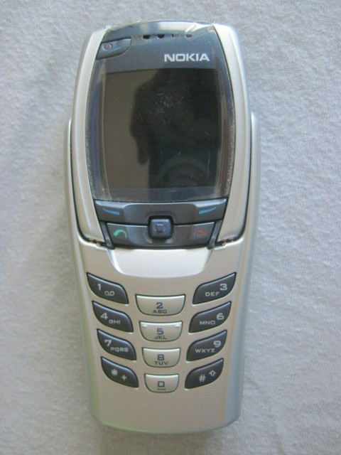 nokia 6800 silver at t cellular phone