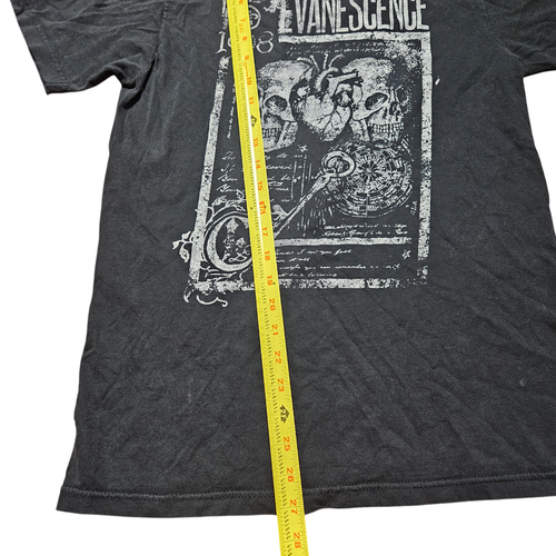 Vintage 1998 Evanescence Graphic T-Shirt M Music Band Rock Gothic Cotton 90s - Picture 10 of 10