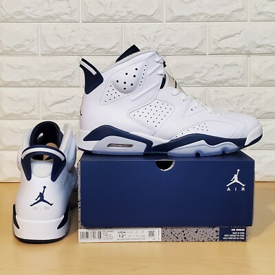 ホワイト、ネイビー2枚 Size 12.5 - Jordan 6 Retro Midnight Navy for sale online | eBay