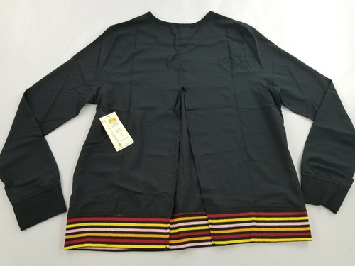 C&C California women top shirt long sleeves UM4104A black sz L - Picture 5 of 10