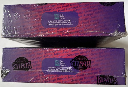 THE BEATLES COLLECTION APPLE,RIVER GROUP 2 FACTORY SEALED CARD BOXES VNTG 1993 - Picture 2 of 6