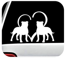 Pit Bull Pitbull Heart Decal Sticker for Car Window 7.0 Inch BG2072