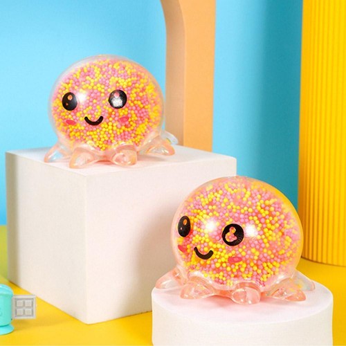 Anti Stress Ball Unbreakable Venting Glowing Octopus Reliever BEST Fun A1T0 - Picture 6 of 12