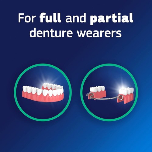 Fixodent Plus Scope crema dental adhesiva fuerte sello de retención todo el día paquete de 4-2 oz - Imagen 4 de 11