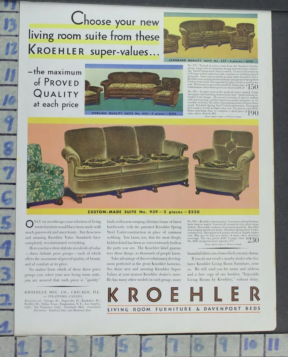 Kroehler 2024 chair vintage