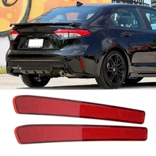 For 2020-2022 Toyota Corolla Rear Bumper Reflector Set Driver and Passenger Side