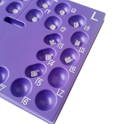 20 Pezzi Staffe Zaffiro Monocristallino Orto Dentale Roth/MBT .022 345H - Foto 5 di 30