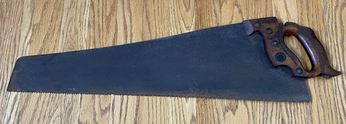 Vintage Garantie Superior 26" Handsäge Säge Werkzeug 5,5 PPI 23,5" Klinge USA