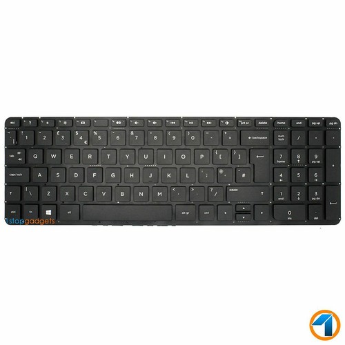 FOR HP COMPAQ PAVILION 15-P192NA UK LAYOUT BLACK REPLACEMENT FULL KEYBOARD - Picture 2 of 4