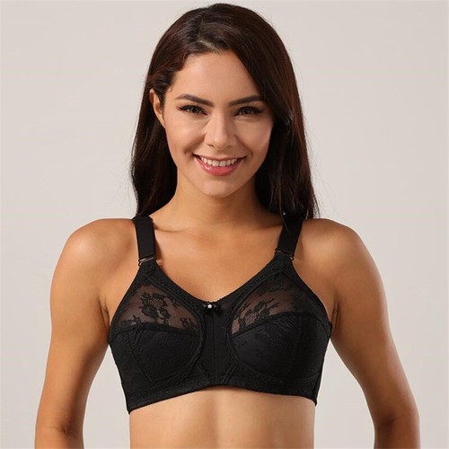 Lace Bra Non Padded Firm support Full Cup Lace Sexy Bra Women Lady Bra Beauty - Picture 14 of 29