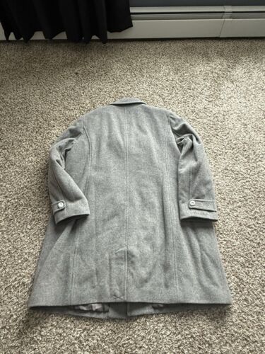LL Bean Bellandi Classic 3/4 Lambswool Peacoat Lt Gray Heather 3XL NWT $259 - Picture 2 of 6