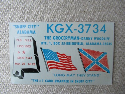 1973 Citizen's Band CB Snuff city Alabama post card 