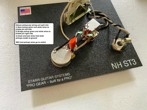 Gibson Nighthawk ST3 (3 pickup) Wiring Harness NEW! CTS-CRL-Orange Drop-Gavitt! - Picture 2 of 4
