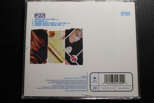Pulp - Sorted For E's & Wizz / Mis-Shapes (1995) (MCD) (CIDX 620/854439-2) - Picture 2 of 2