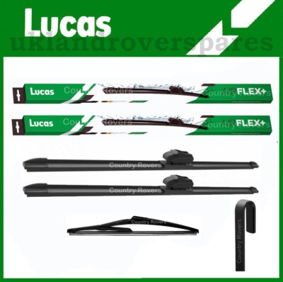 FITS NISSAN QASHQAI WIPER BLADES 2014 to 2021 LUCAS FRONT 26'' 17'' & QUALITY REAR