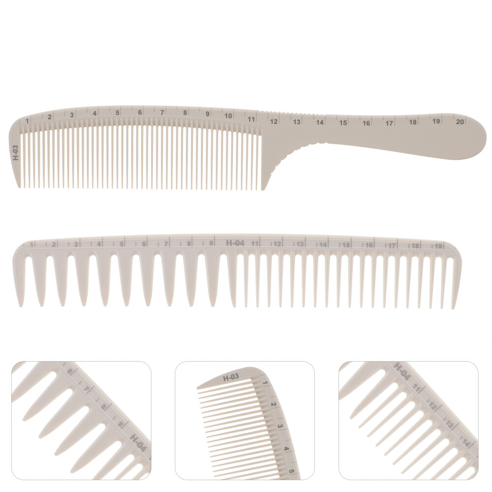 Mythus 10-teiliges Friseurkamm-Set Aus Carbon – Hitzebeständig Bis 180°C, Antistatisch, Weiß – Professionell Für Salon & Heim