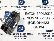 EATON BRP120DF CIRCUIT BREAKER, DUAL AFCI/GFCI, 1 POLE, 20 A, NEW SURPLUS