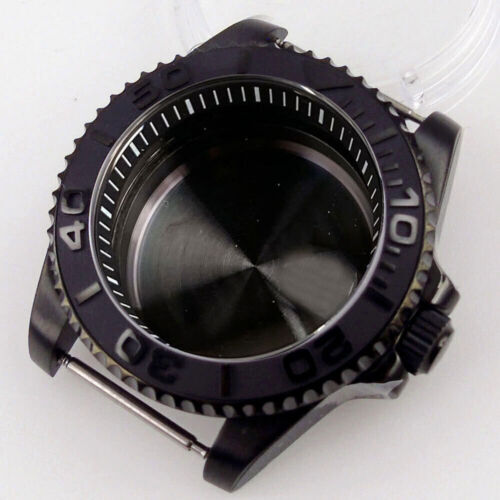 40 mm schwarz PVD Keramik Lünette Saphir Kapitel Ring Uhrengehäuse passt NH35 NH34 PT - Bild 36 von 36