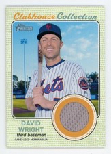 2017 Topps Heritage DAVID WRIGHT New York Mets GAME JERSEY Insert