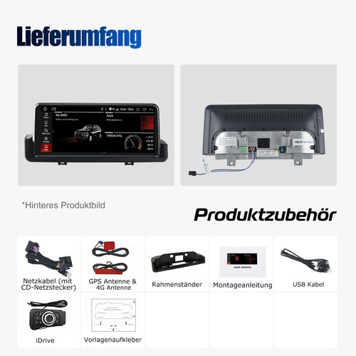 Für BMW E90 E91 2005-12 4G LTE CarPlay Android 13 6+128G Autoradio GPS Navi WIFI - Bild 16 von 17