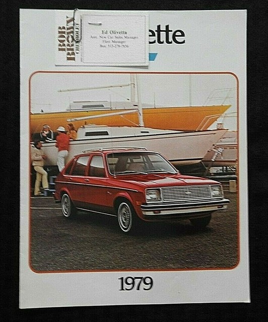 Quot 1979 Chevrolet Chevette Quot Sales Brochure Bob Brown Des