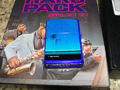 1993 JOE CAMEL Zippo Lighter The Hard Pack ZIPPO GIFT SET FULL