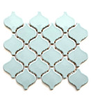 Turquoise Glossy Lantern Arabesque Porcelain Mosaic Tile Wall Floor Backsplash
