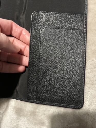 Ettinger London Black Leather Coat Pocket Wallet - Picture 4 of 8