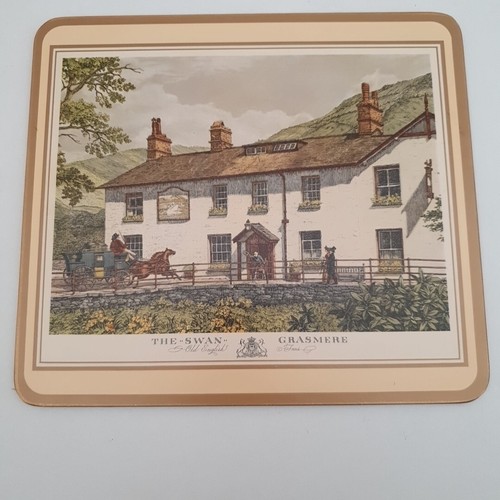 Pimpernel Place mats Old English Inns x6 Cork - Grasmere Stilton Blanch Land - Picture 7 of 18