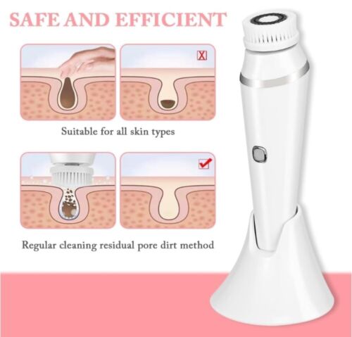 4-in1Gesichtsreinigungsbürste elektrischer Gesichtsreiniger Ultraschall Skin Spa - Bild 3 von 10