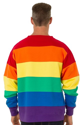 Beach Outfitters Unisex Sweatshirt Hoodie Pride Flag - Picture 3 of 15