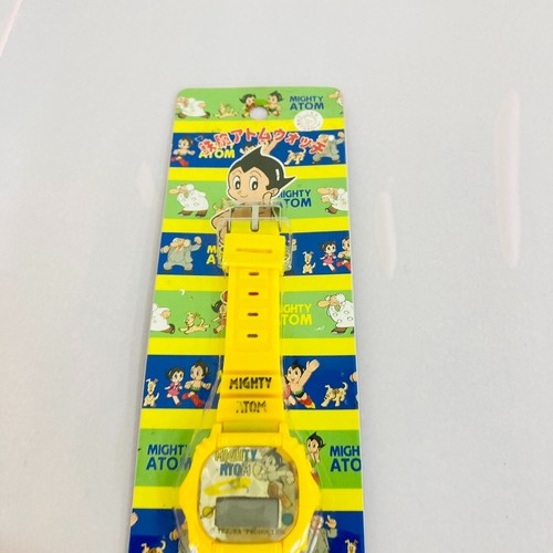 Reloj de pulsera digital Mighty Atom Astro boy amarillo vintage OSAMU TEZUKA JP - Imagen 24 de 24