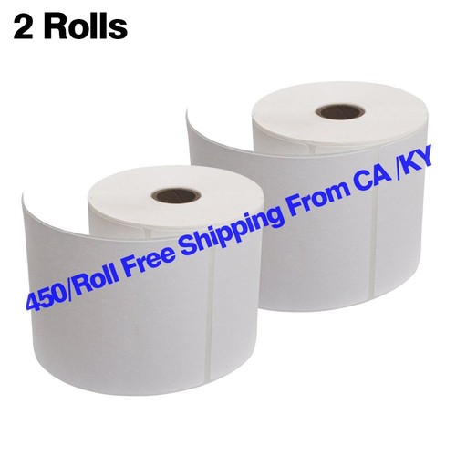 450/Roll 4x6 etiquetas de franqueo envío térmico directo Zebra ZP450 505 2844 Eltron - Imagen 7 de 21