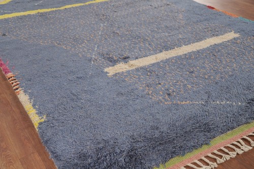 Tribal Moroccan 7x11 ft. Oriental Area Rug Living Room Handmade Carpet - Picture 6 of 17